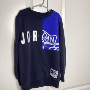 Youth Air Jordan Jumpman Crew neck Sweatshirt Black/royal/white small‎